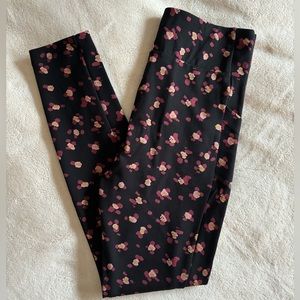 Cabi Women’s 4142 Printed Black Flower Burst Ponte Legging Size Small